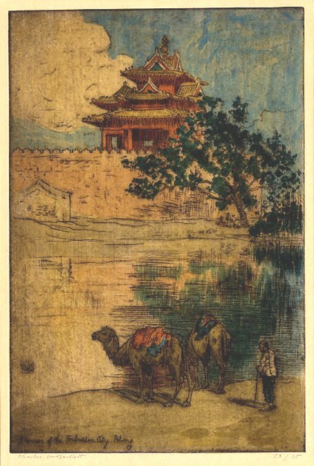Un coin de la Cité Interdite. Pékin - Charles William Bartlett