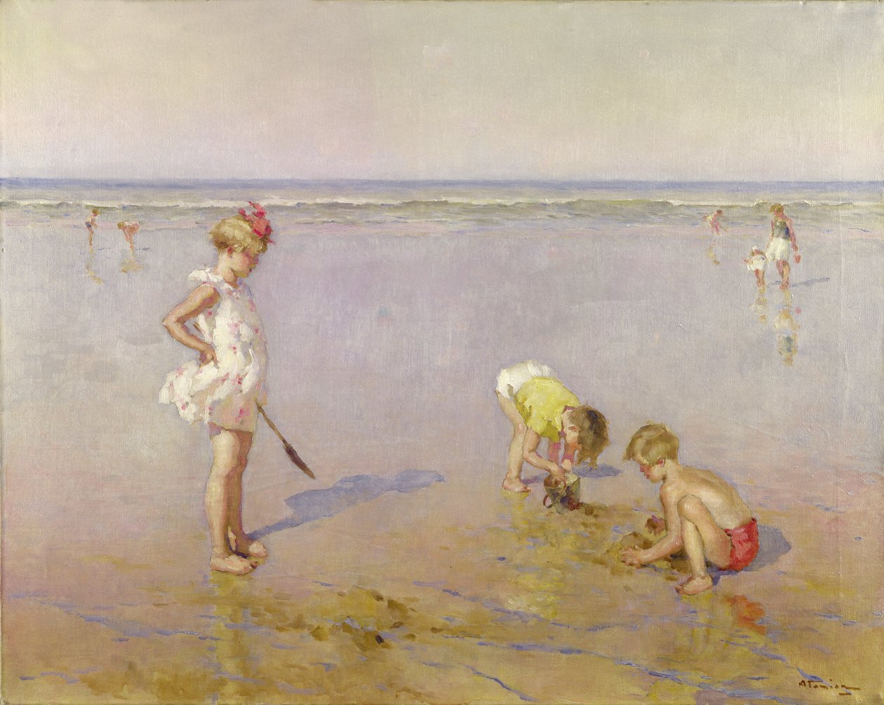 Scène de plage - Charles Garabed Atamian