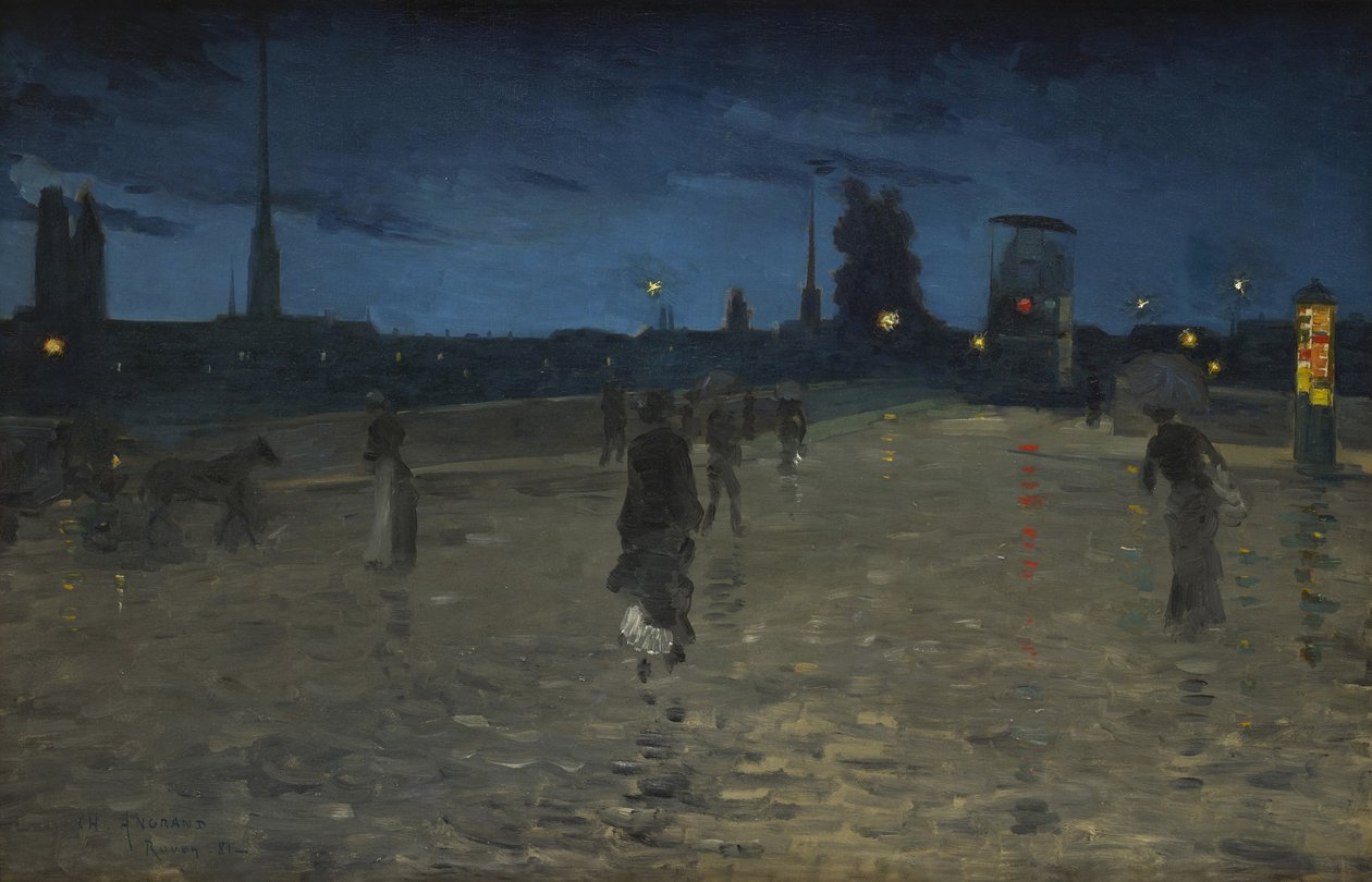 Le Pont de Pierre, Rouen, 1881 - Charles Angrand