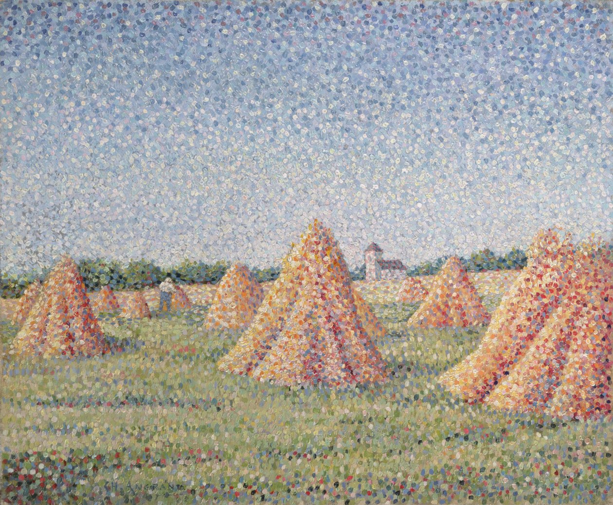 La Moisson - Charles Angrand