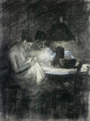 Les couturières - Charles Angrand