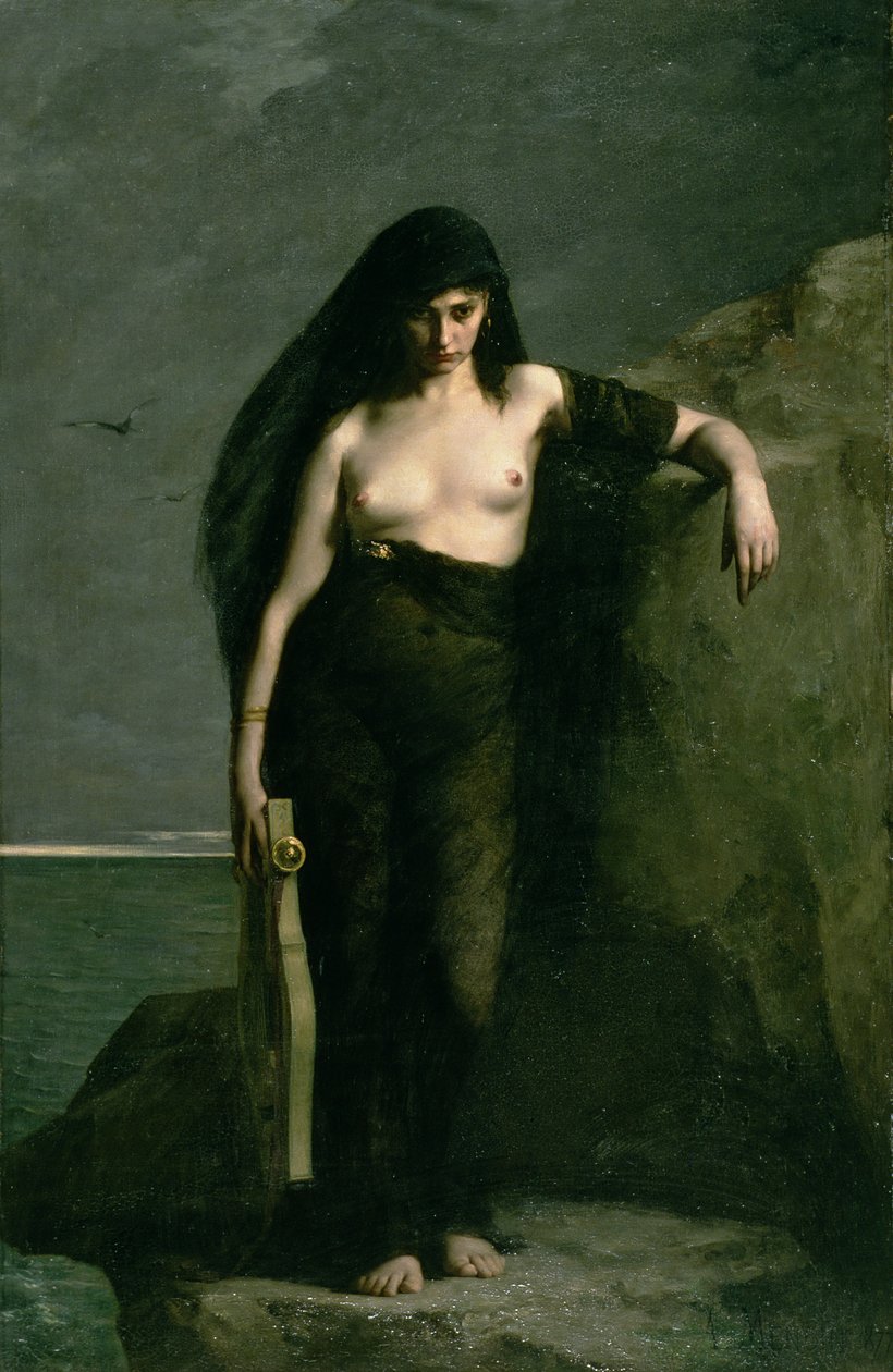 Sappho - Charles Auguste Mengin