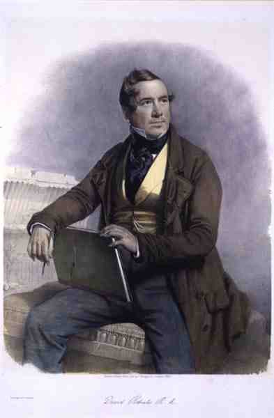 Portrait de David Roberts R.A - Charles Baugniet