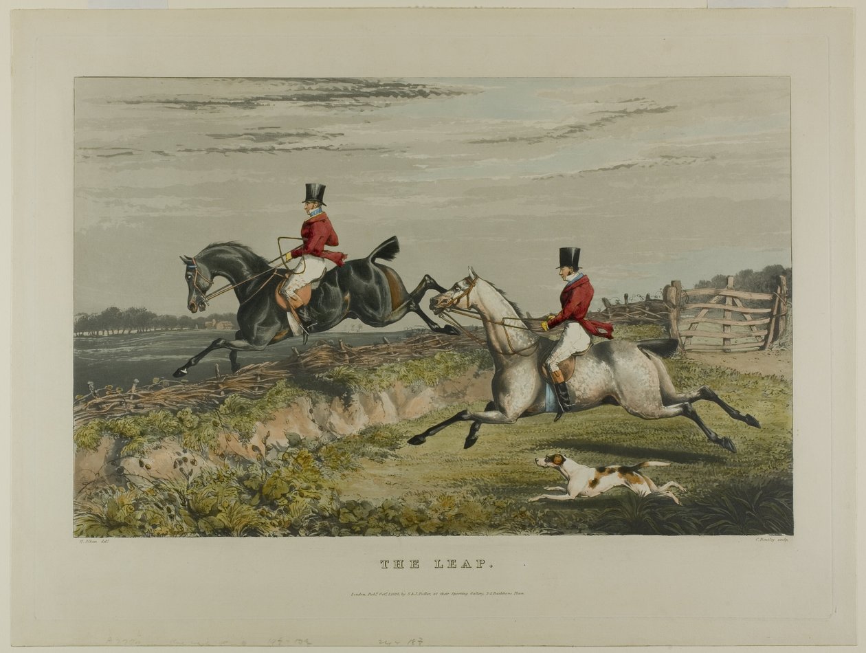 Le Saut, de la Chasse au Renard - Charles Bentley