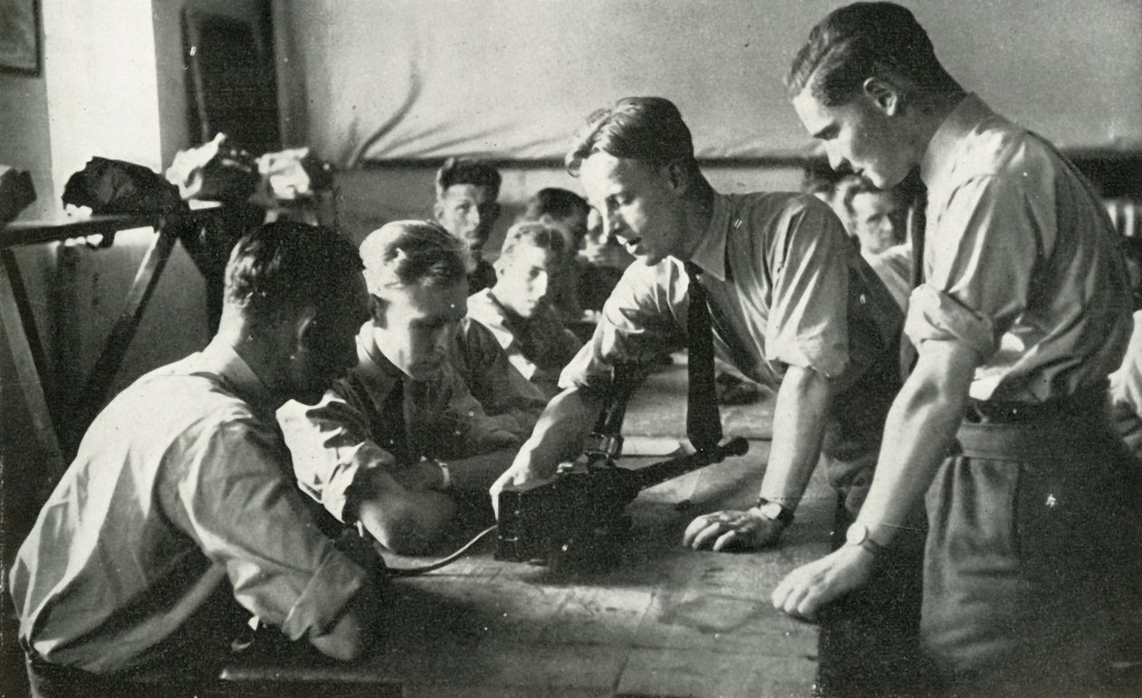 Personnel de la RAF apprenant à utiliser des armes, 1941 - Charles Brown