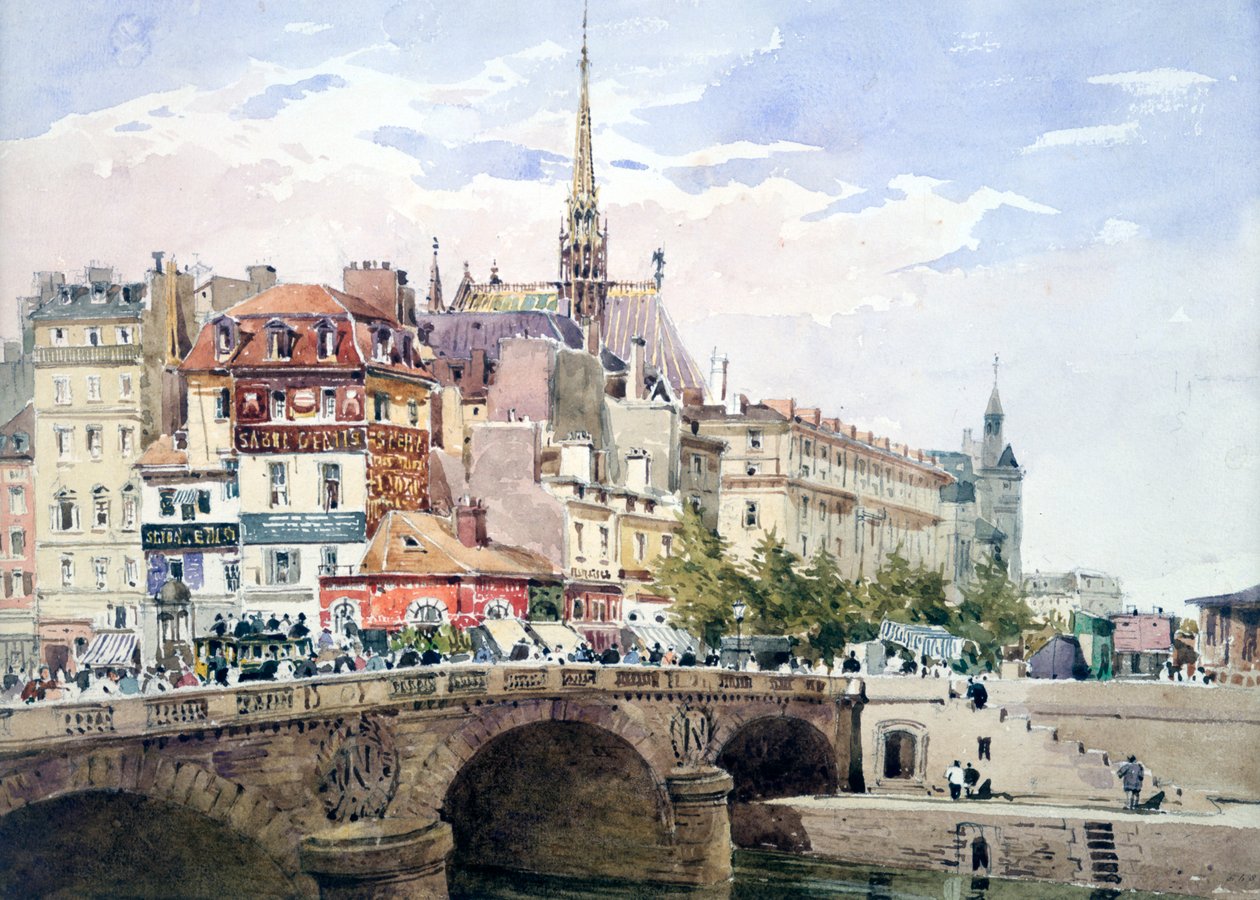 Pont Saint-Michel, Paris, vers 1822-1878 - Charles Claude Pyne
