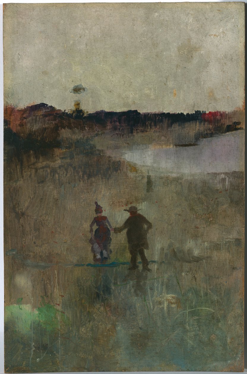 Paysage avec Deux Petites Figures, Richmond, NSW - Charles Edward Conder