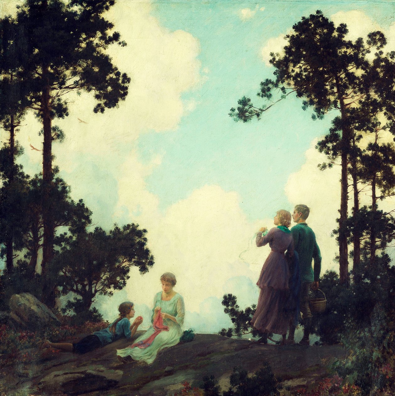 Sous les Pins - Charles Courtney Curran