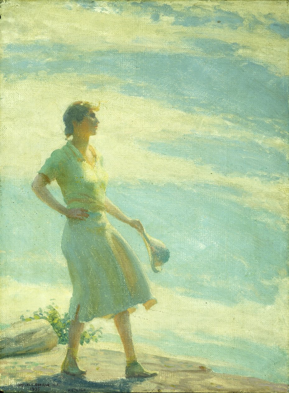 Marcher sur la falaise - Charles Courtney Curran