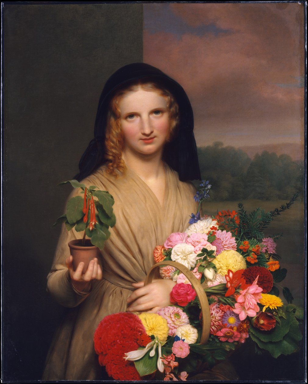 La Fille aux fleurs - Charles Cromwell Ingham