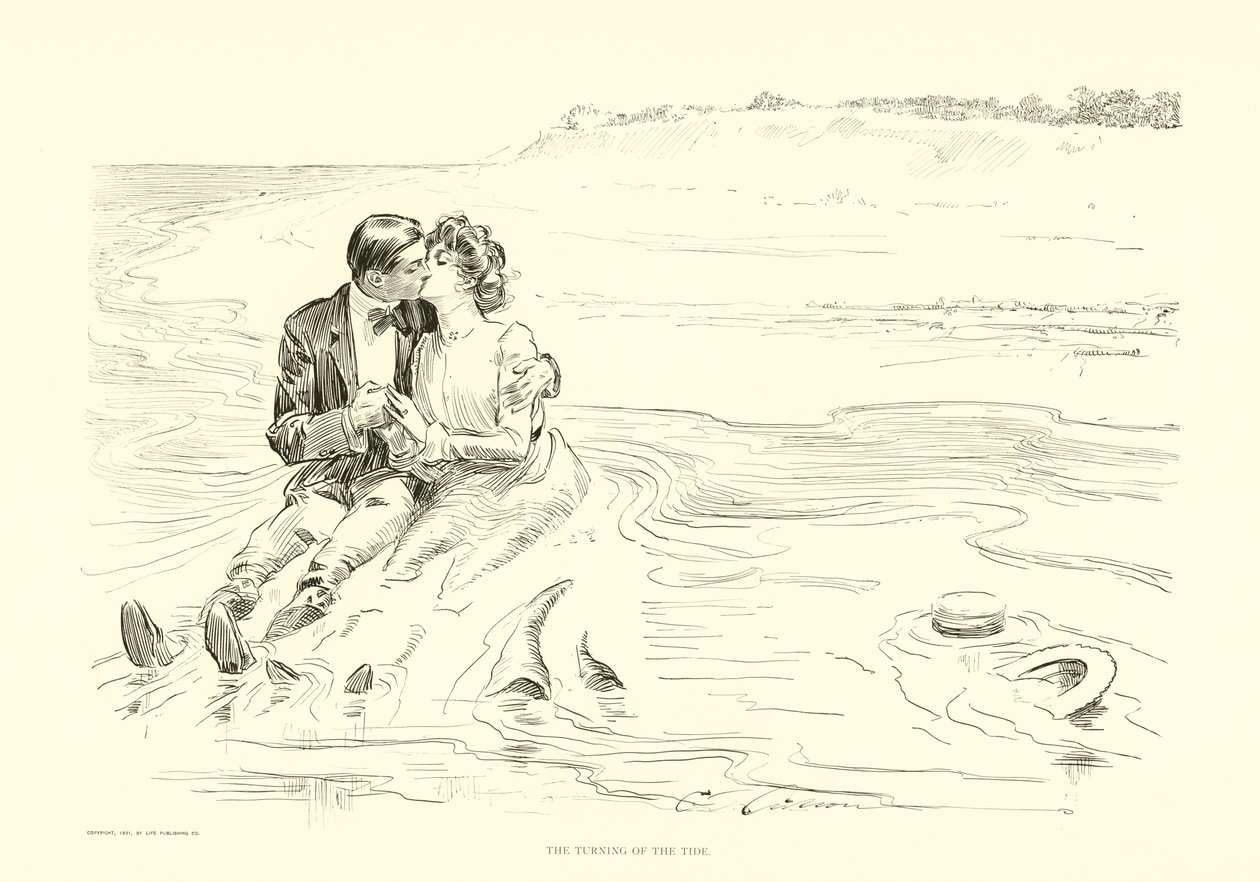 Le tournant de la marée - Charles Dana Gibson