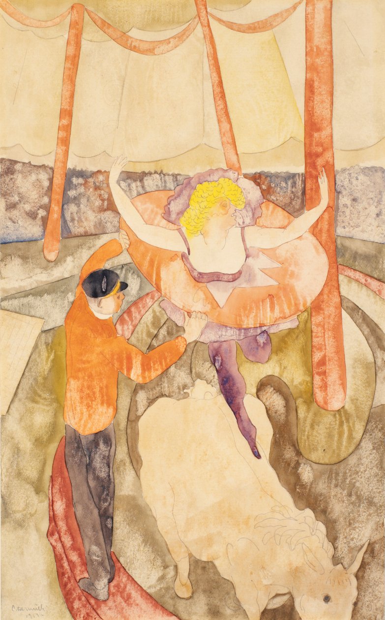 Écuyère et assistant - Charles Demuth