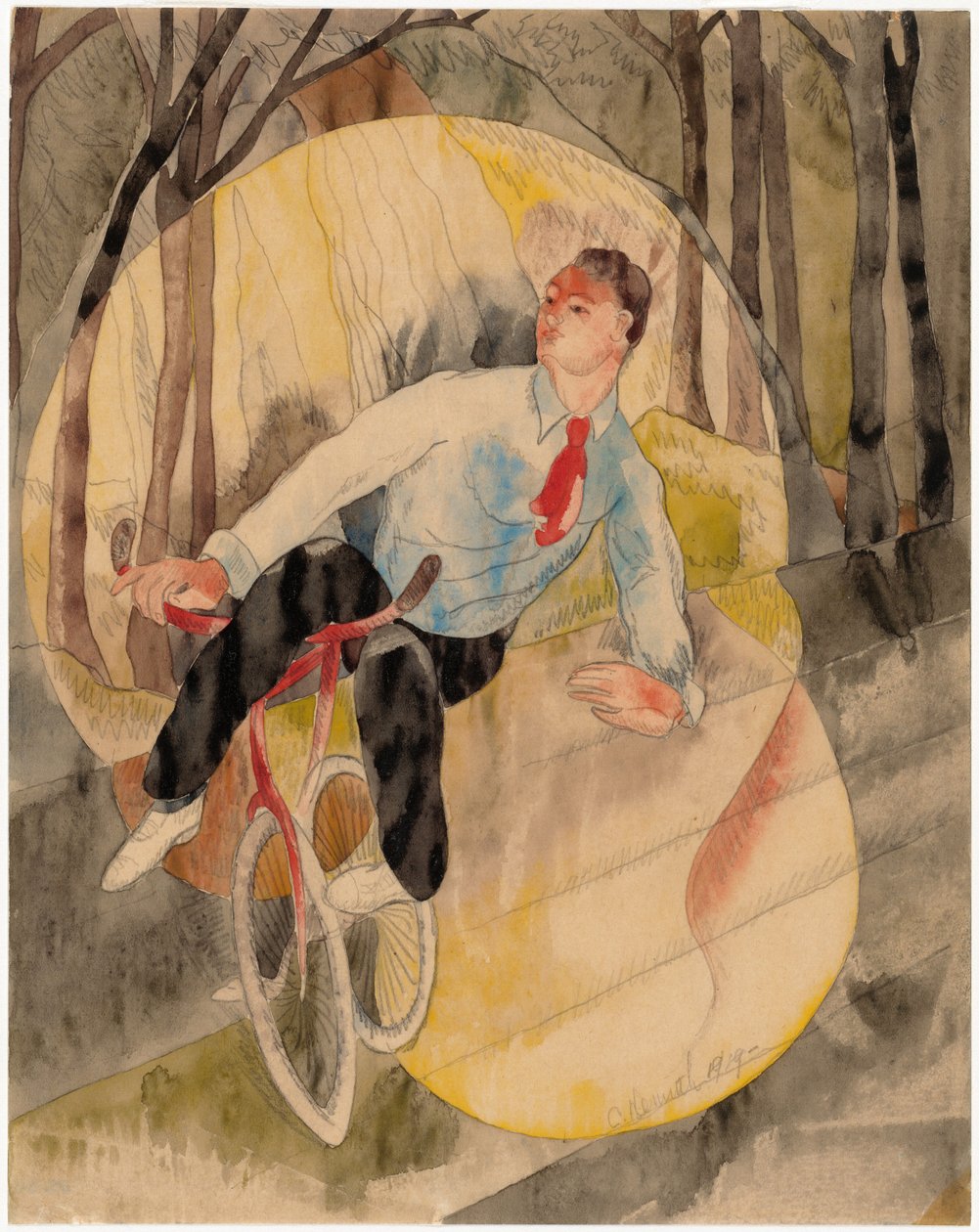 Au Music-Hall, le Cycliste - Charles Demuth