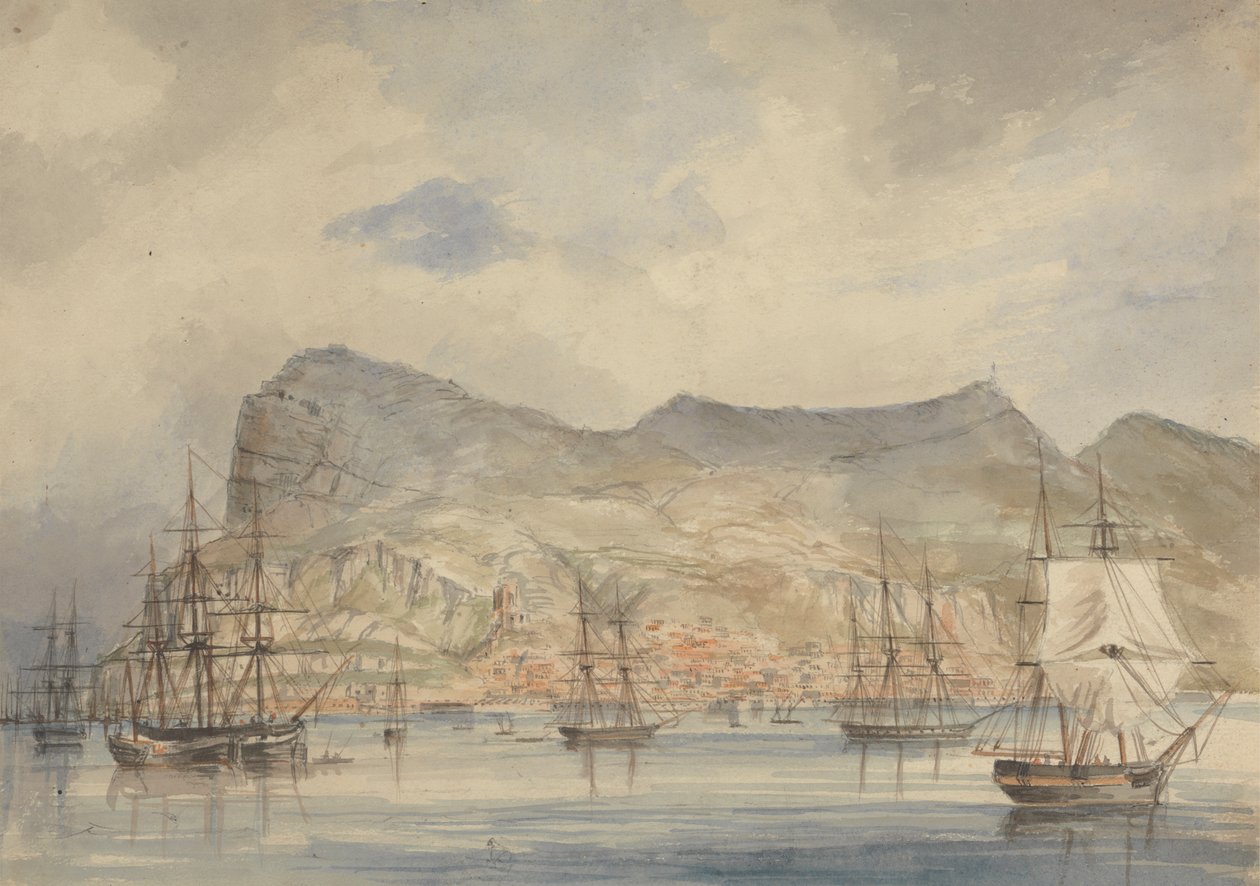 Vue de Gibraltar - Charles Dyce