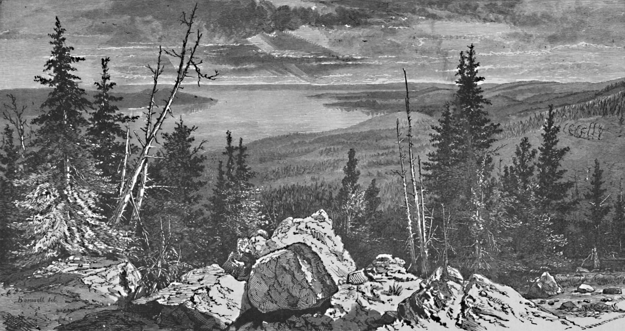 Lac Yellowstone, 1883 - Charles E. H. Bonwill