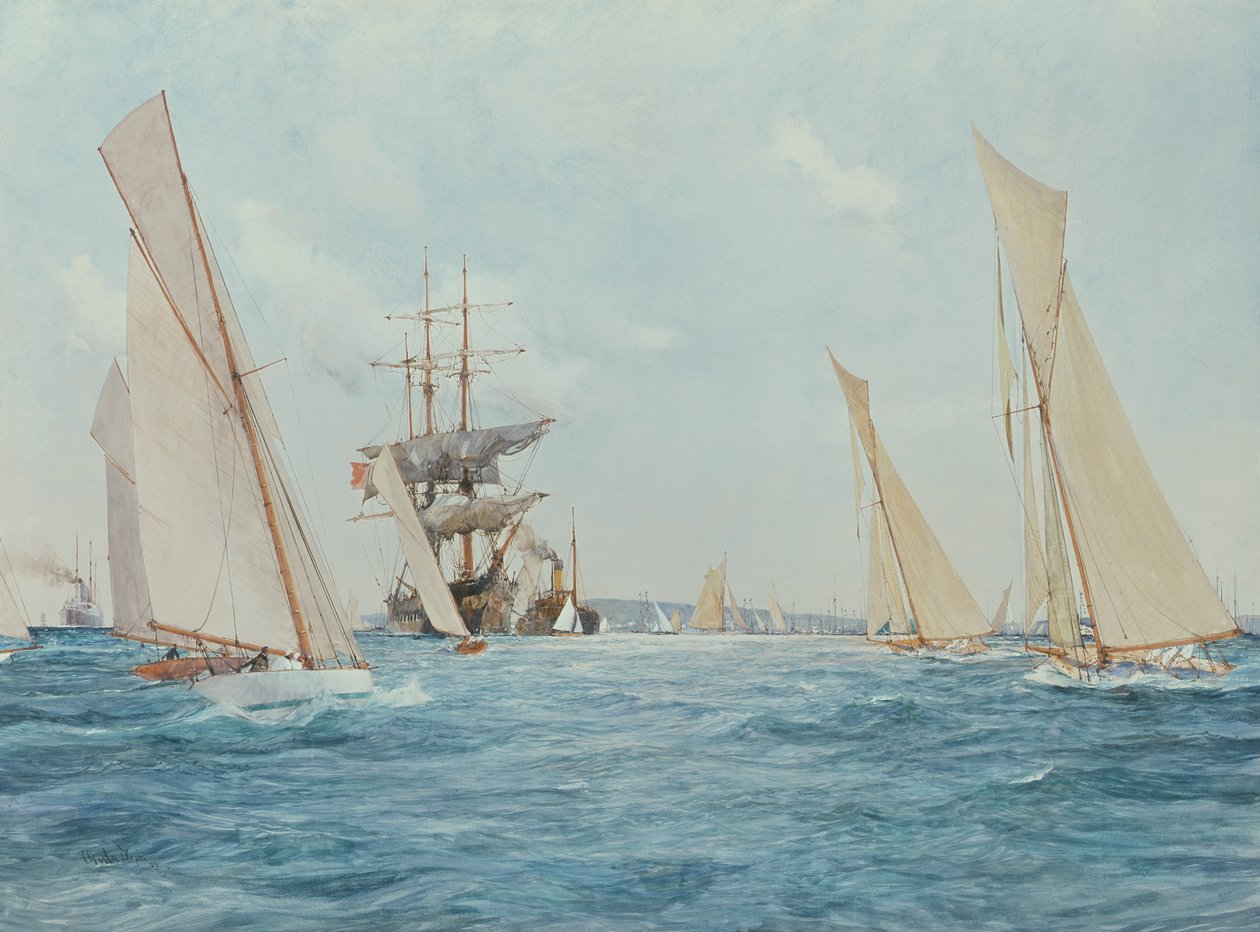 Course de yachts - Charles Edward Dixon