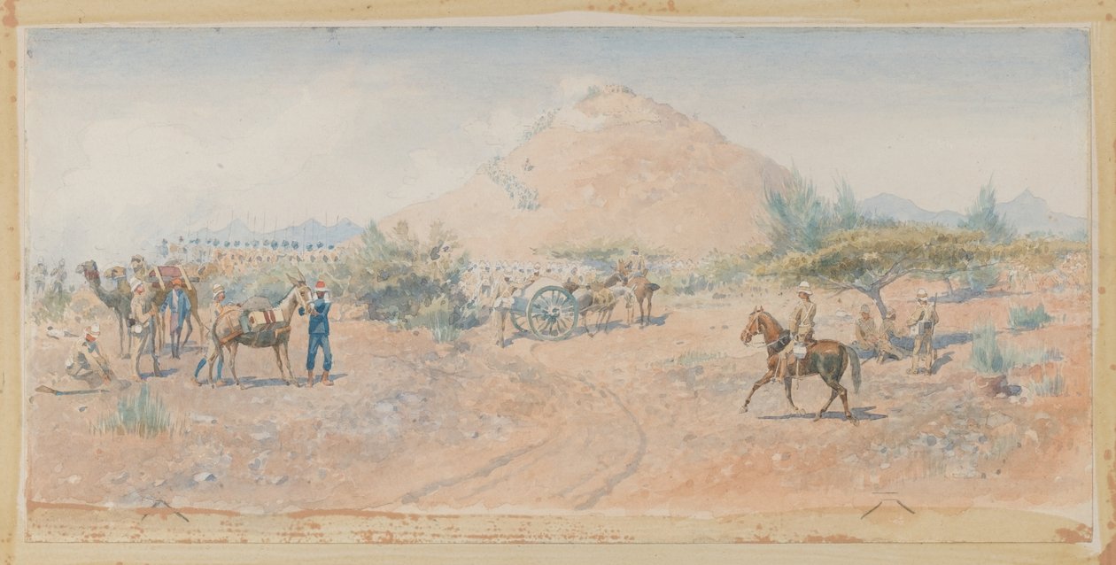 Le combat à Hasheen, 1885 - Charles Edwin Fripp