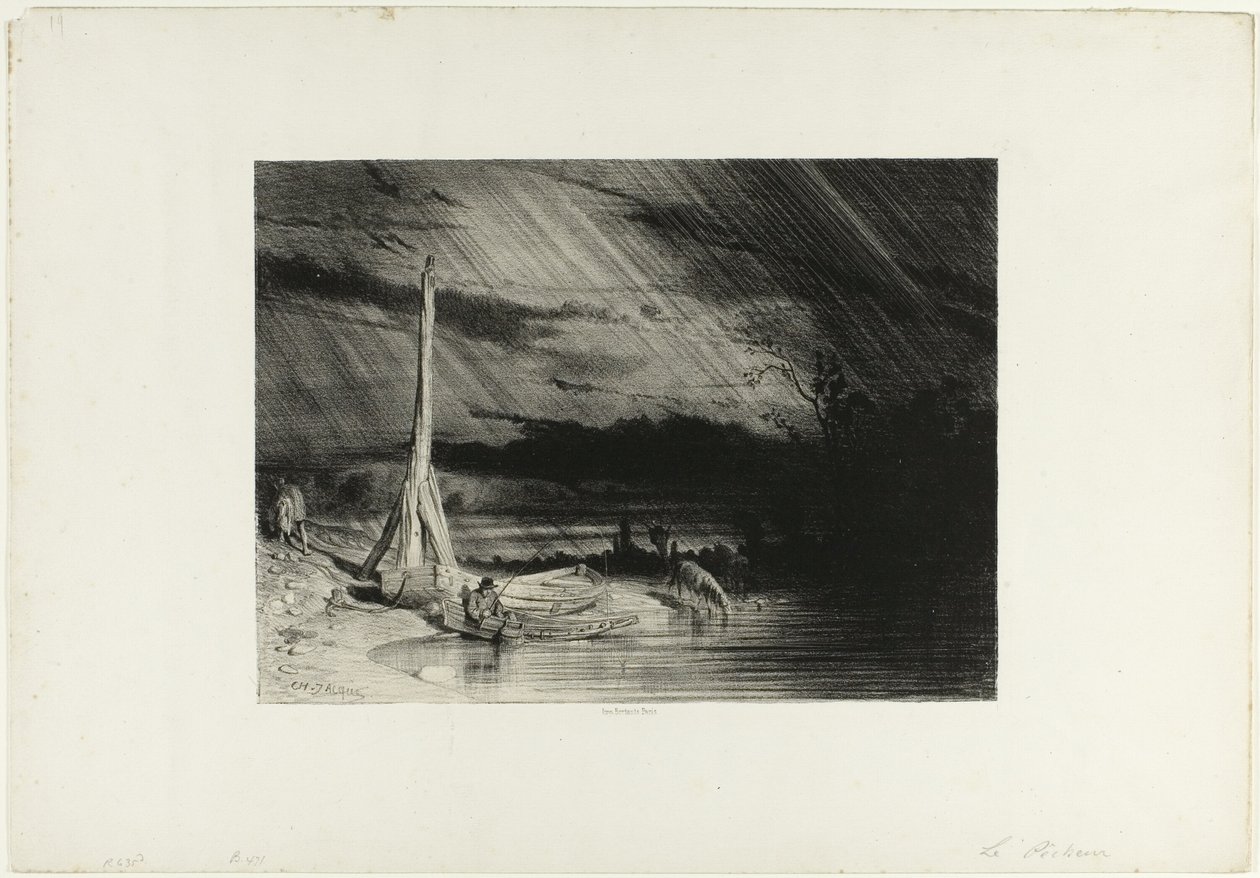 Pêcheur - Charles Emile Jacque