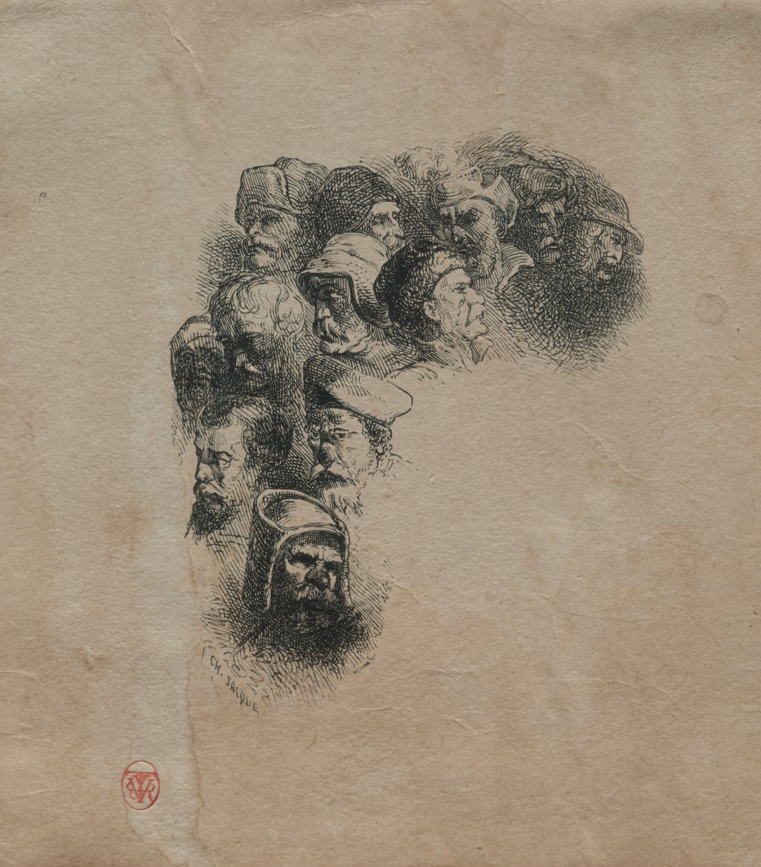 Groupe de têtes, d