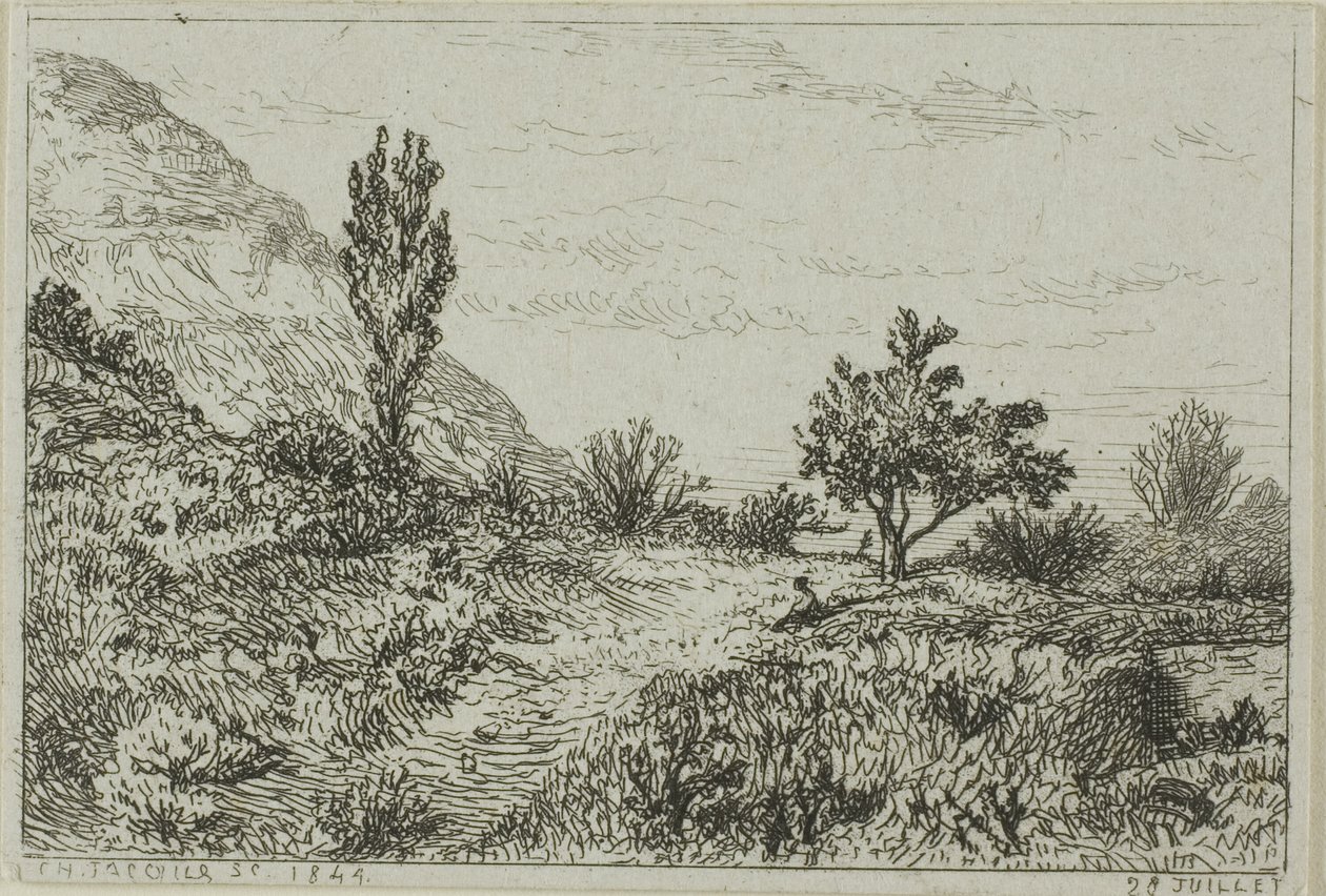 Paysage - Charles Emile Jacque