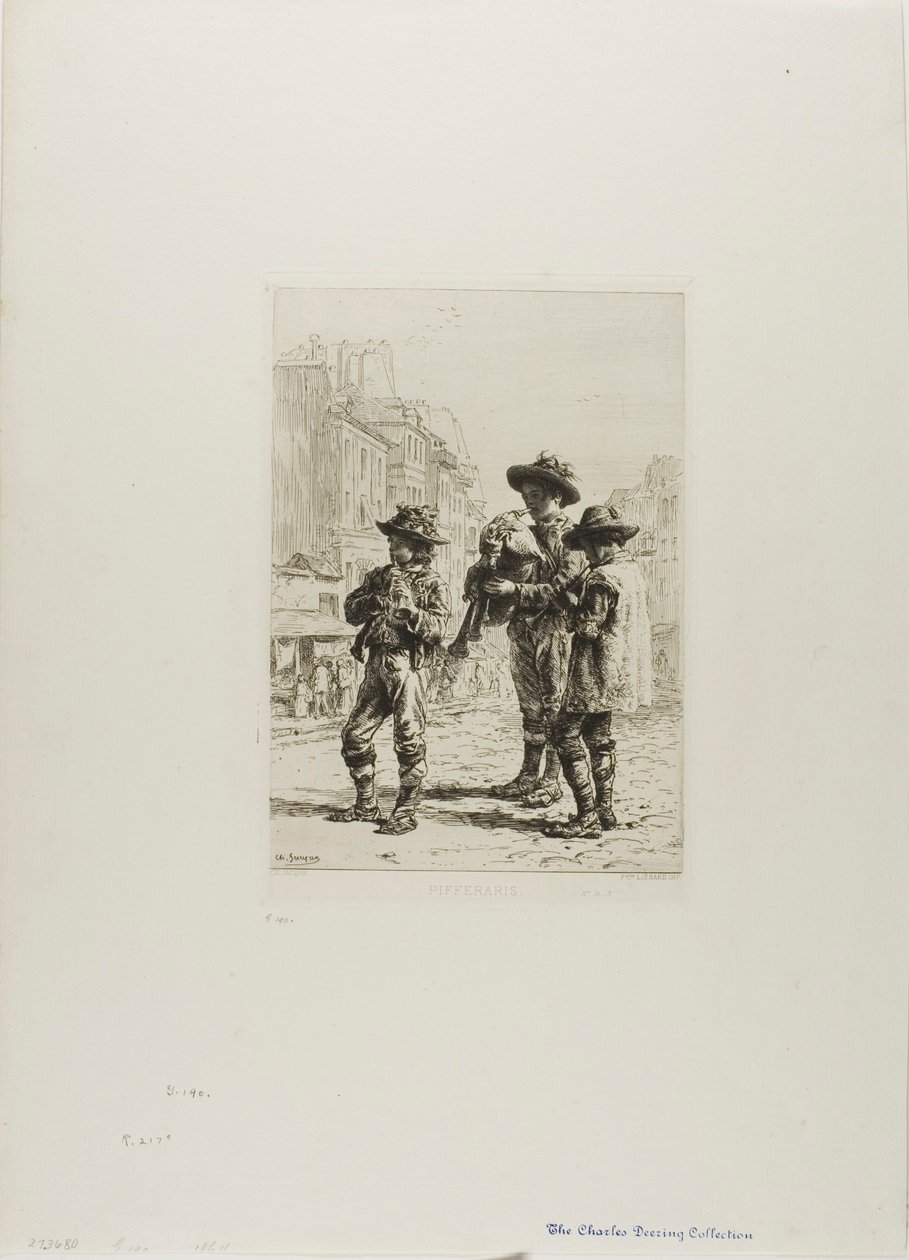 Pifferari - Charles Emile Jacque