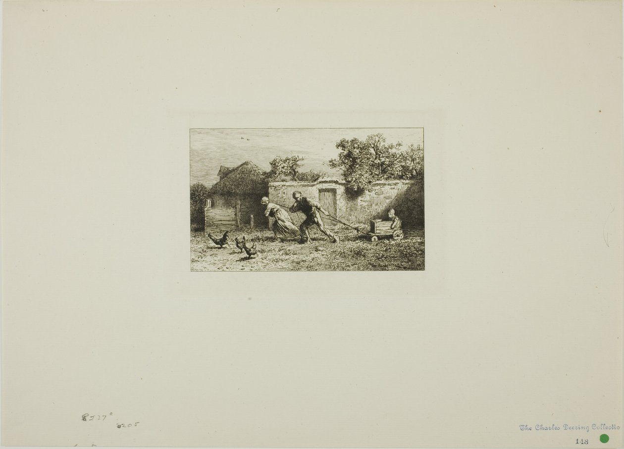 La calèche - Charles Emile Jacque