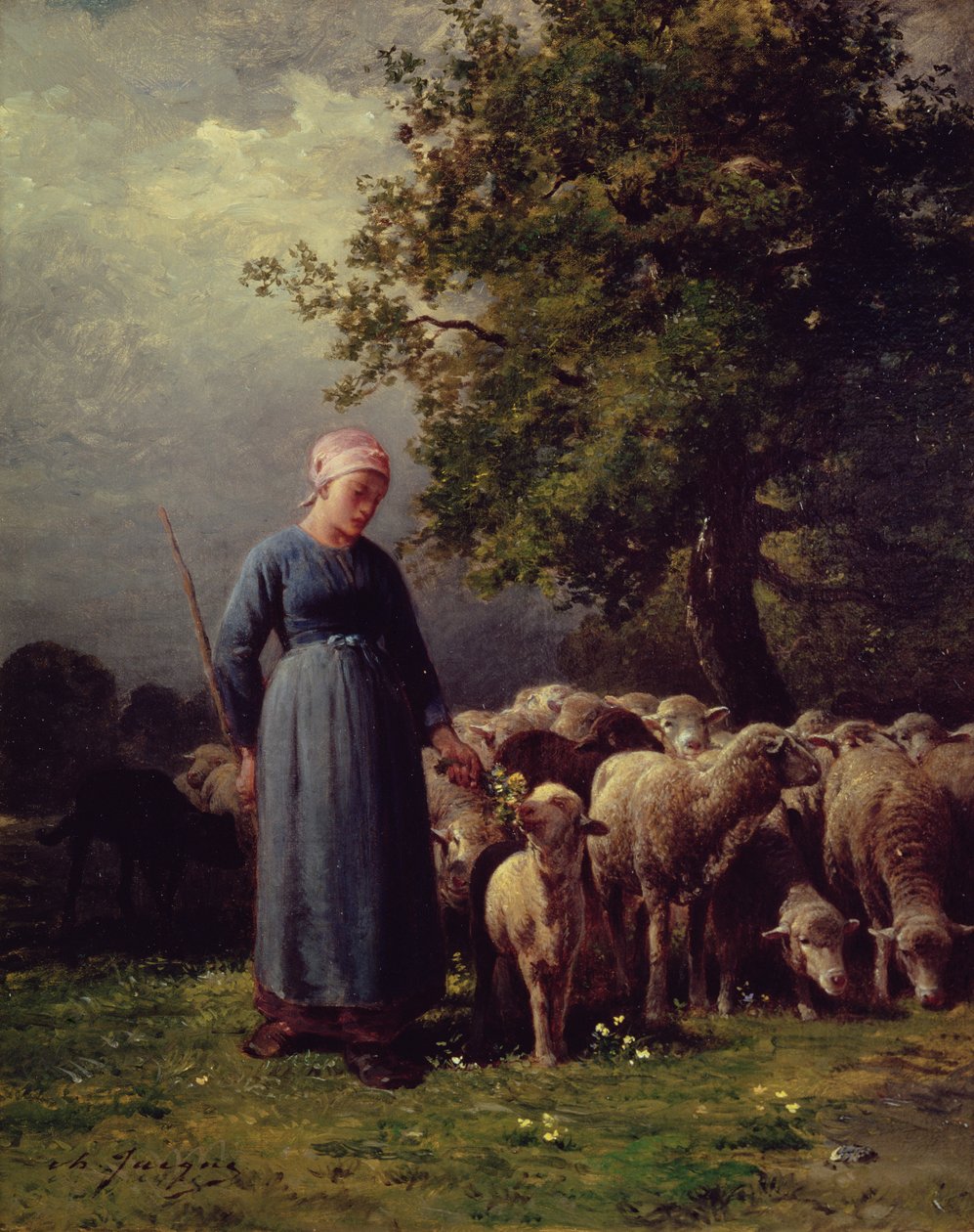 Le troupeau manquant - Charles Emile Jacque