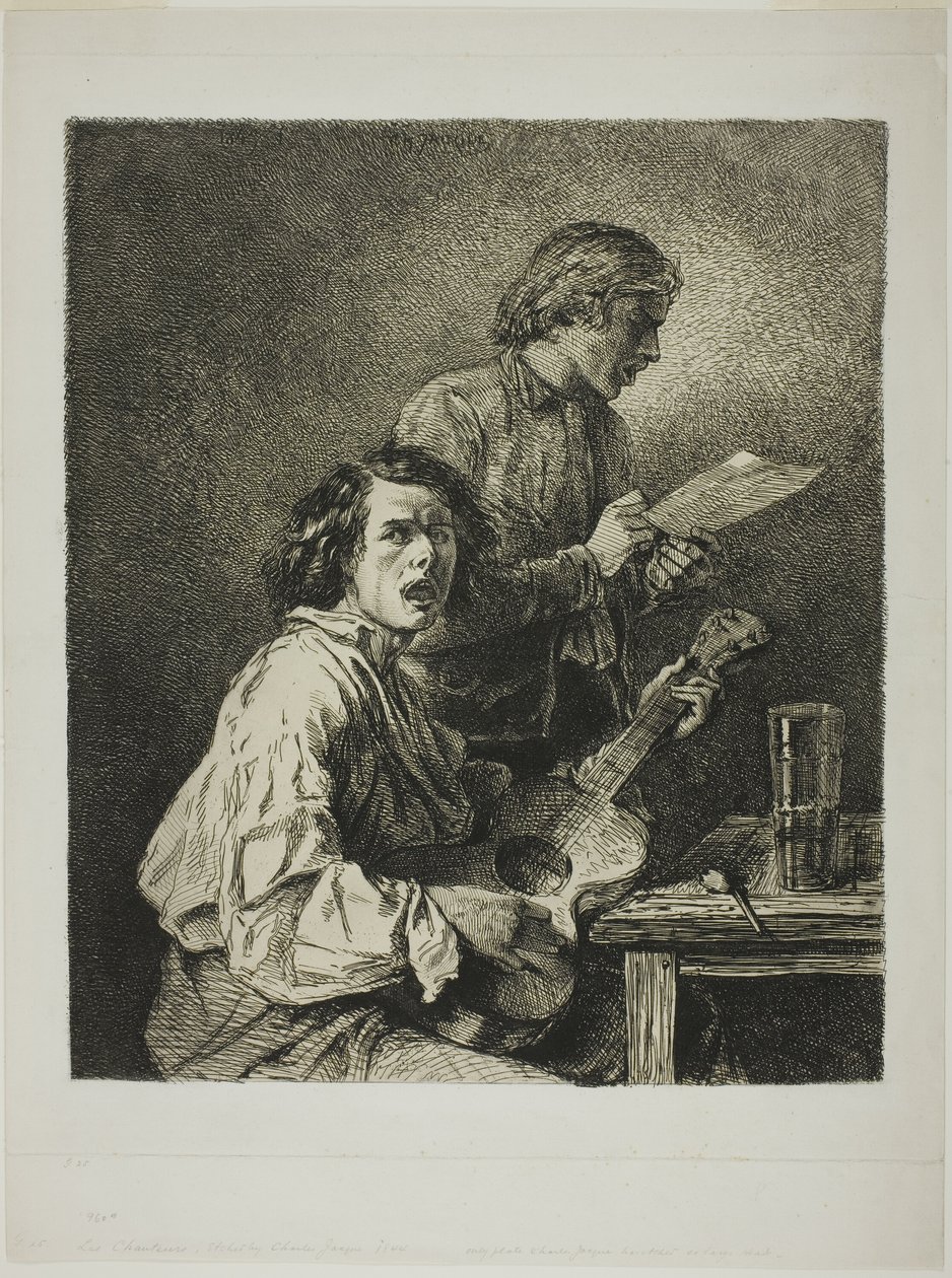 Les Chanteurs - Charles Emile Jacque