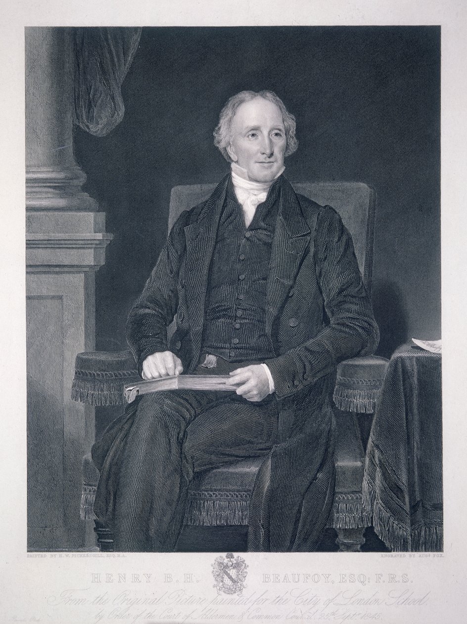 Henry Benjamin Hanbury Beaufoy, vers 1848 - Charles Fox