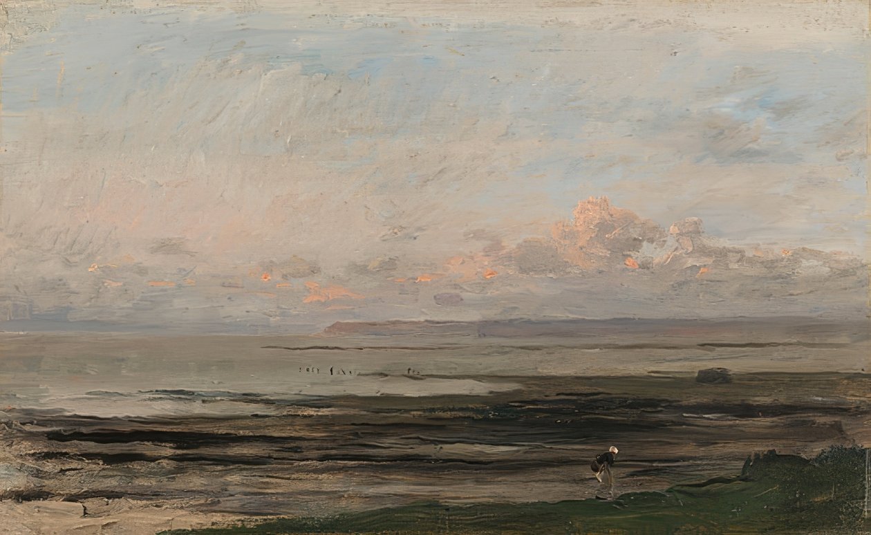 La mer à marée basse - Charles Francois Daubigny