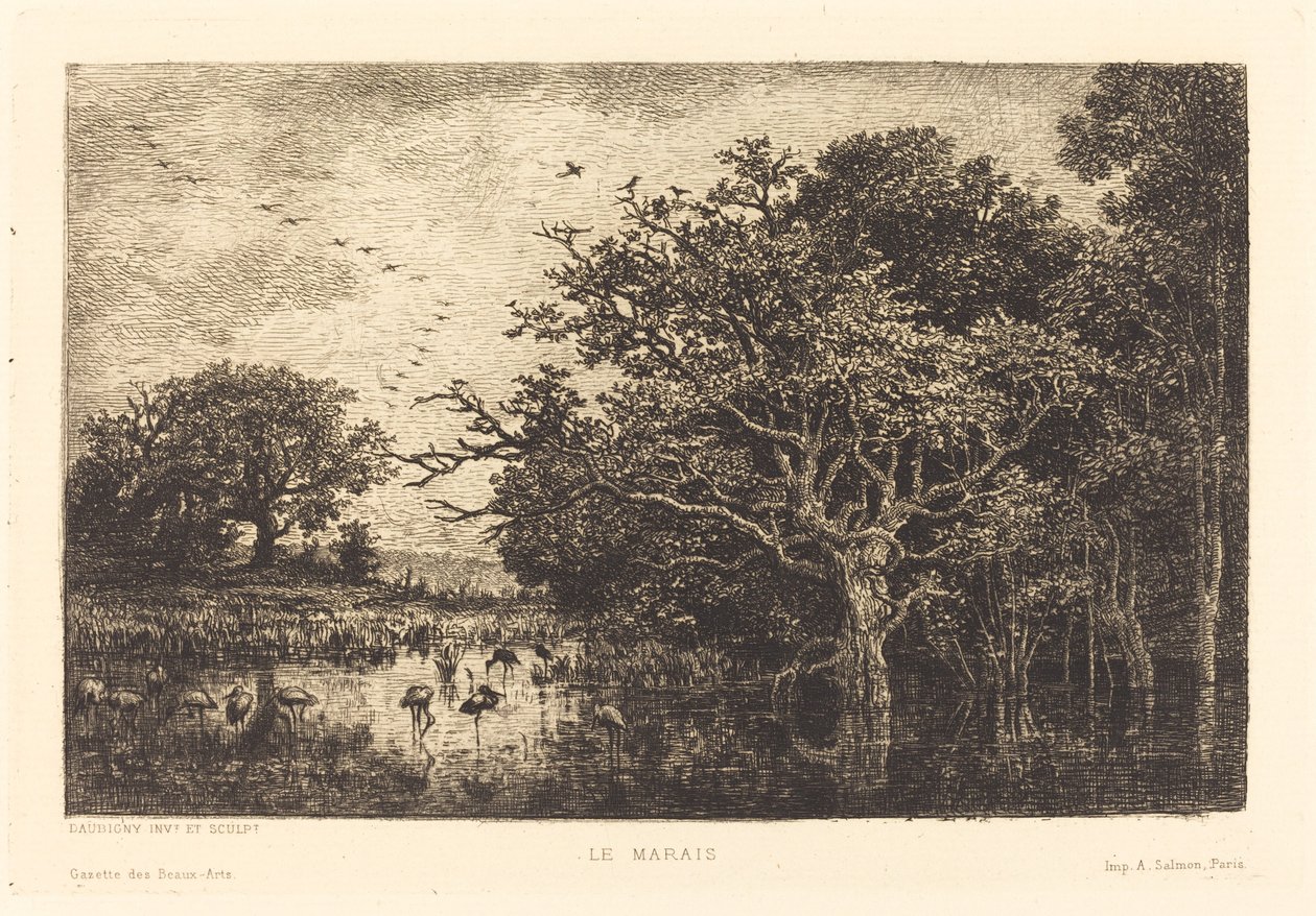 Le Marais - Charles Francois Daubigny