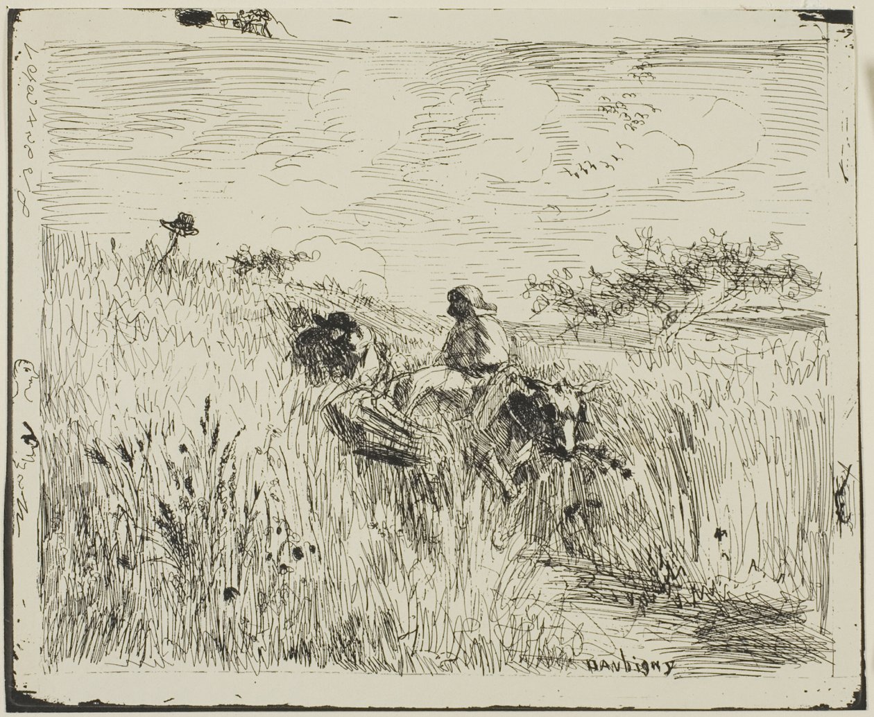 Sentier à travers le champ de blé - Charles Francois Daubigny