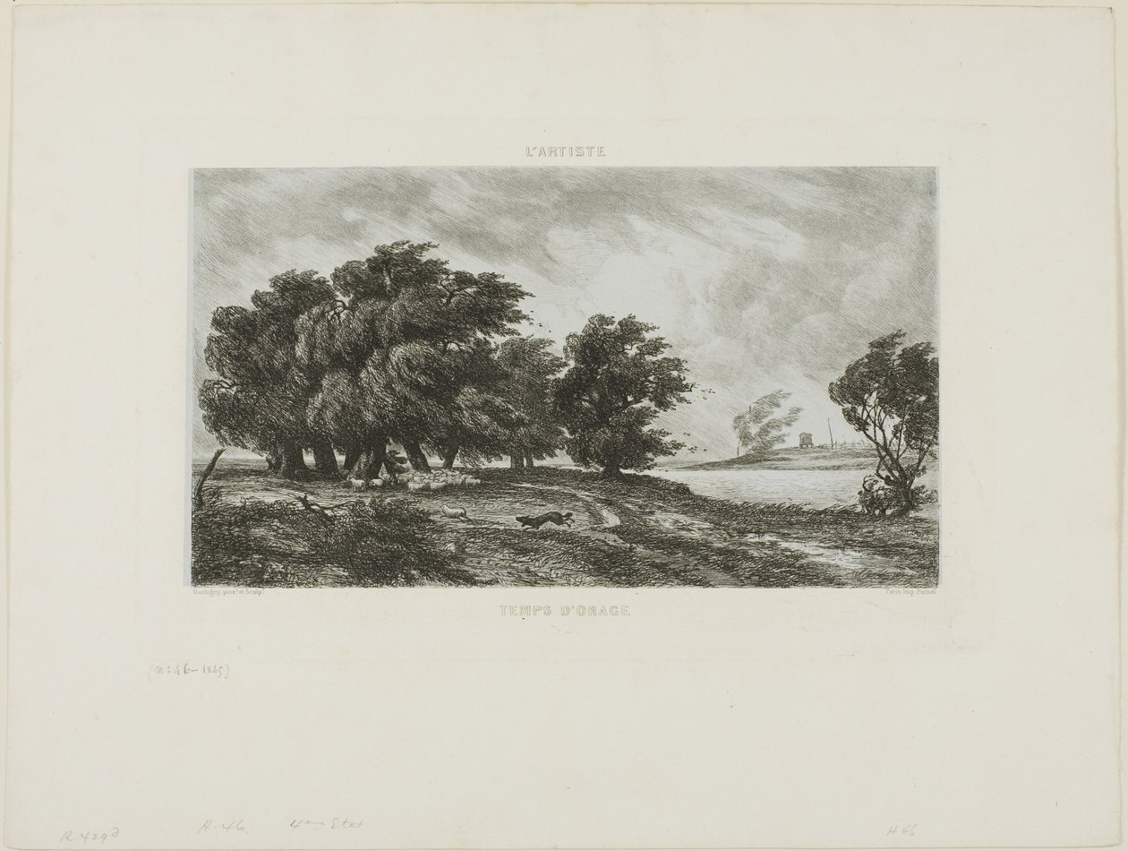 Temps orageux - Charles Francois Daubigny