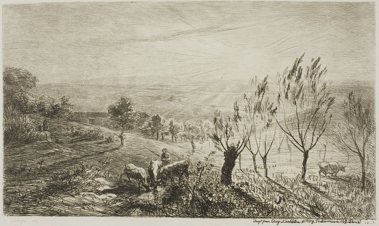 Lever de soleil - Charles Francois Daubigny