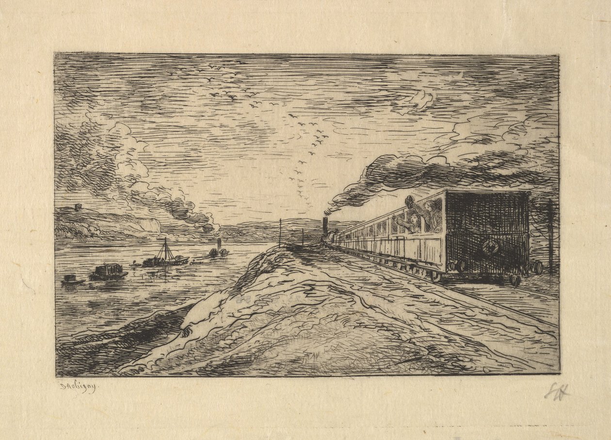 Le Départ, 1861 - Charles Francois Daubigny