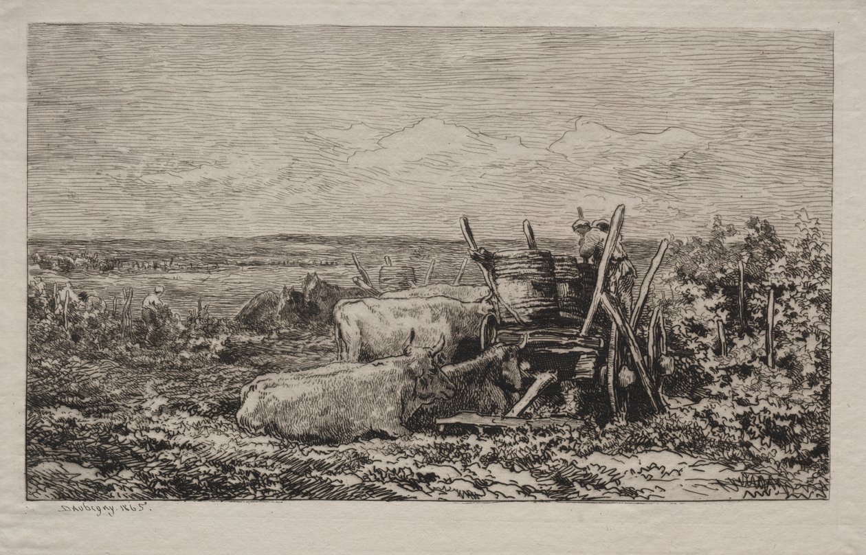 La Récolte des raisins - Charles Francois Daubigny