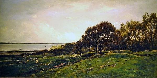 Le Pré des Graves à Villerville - Charles Francois Daubigny