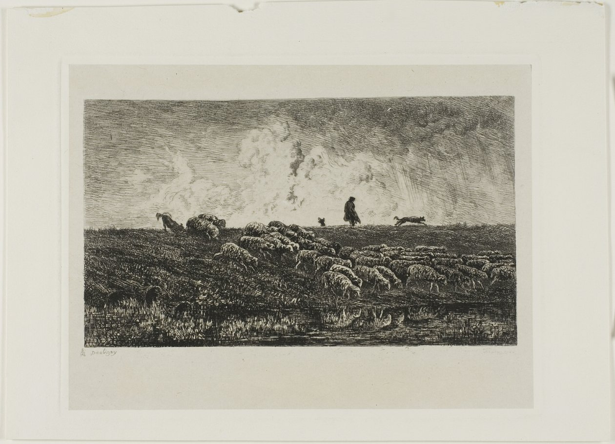 La Pluie - Charles Francois Daubigny