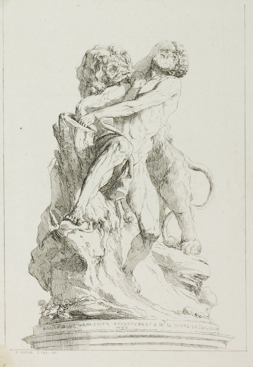 Milo de Croton - Charles Francois Hutin