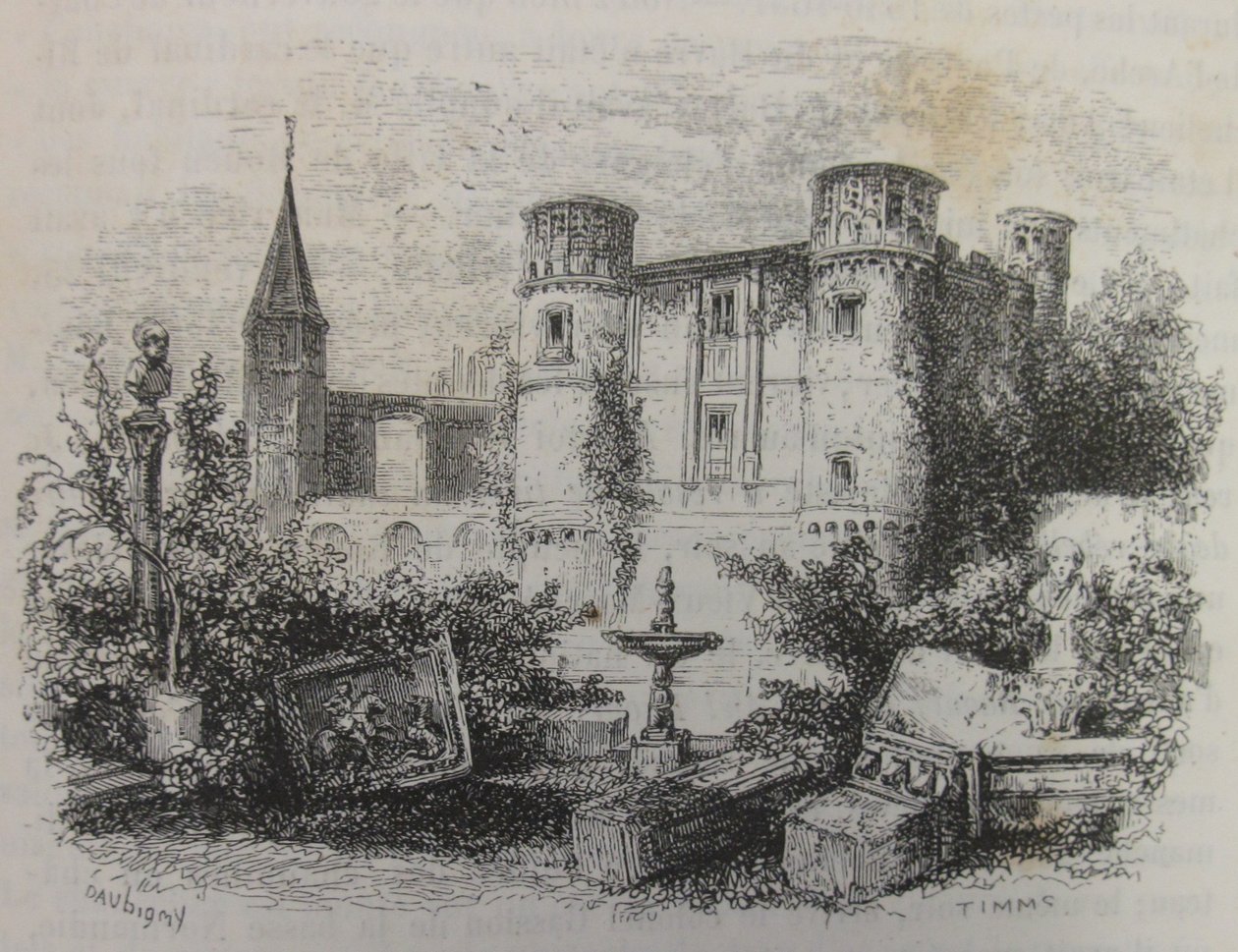 Château de Gaillon en ruines - Charles Francois Daubigny
