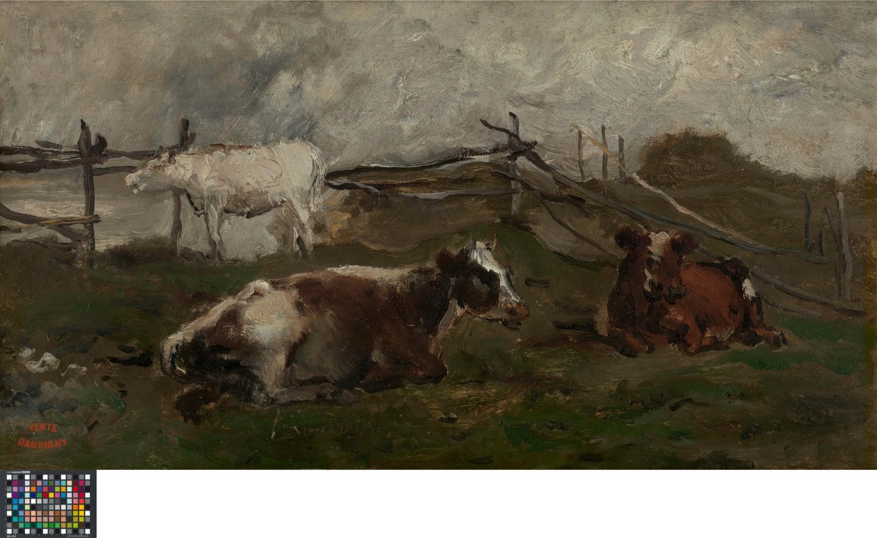 Vaches dans un pré - Charles Francois Daubigny