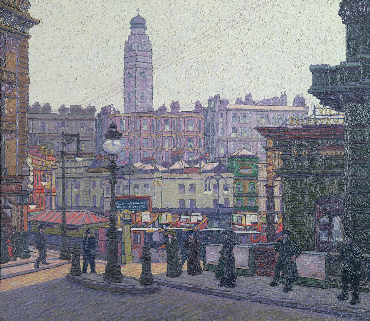 Place ensoleillée, gare Victoria - Charles Ginner
