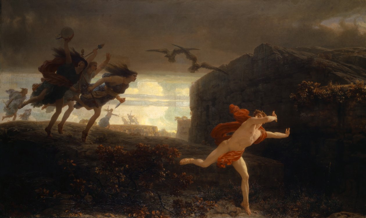 Pentheus poursuivi par les Ménades, 1864 - Charles Gleyre