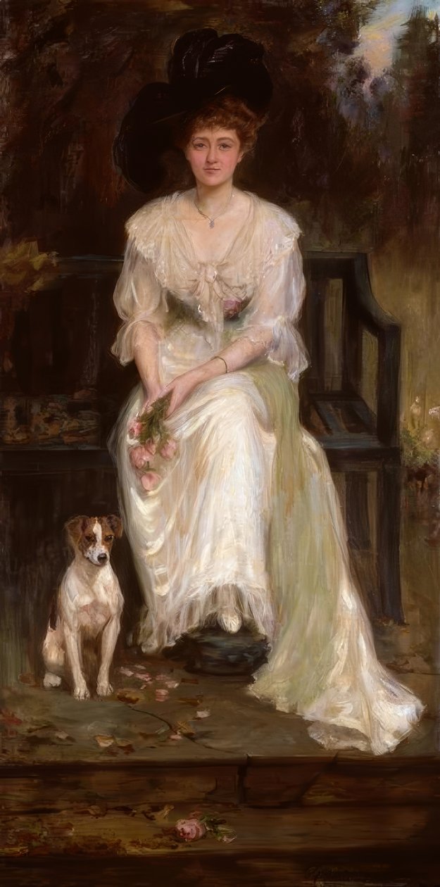 C.G.Anderson, Mrs Irene Watts / Peinture - Charles Goldsborough Anderson