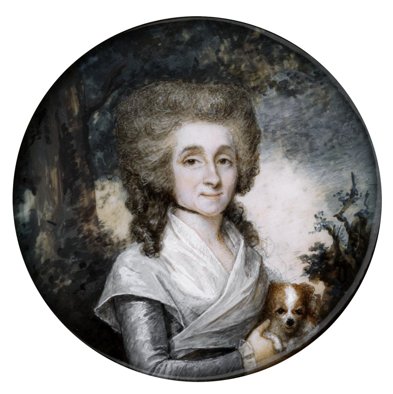 Boîte avec portrait d