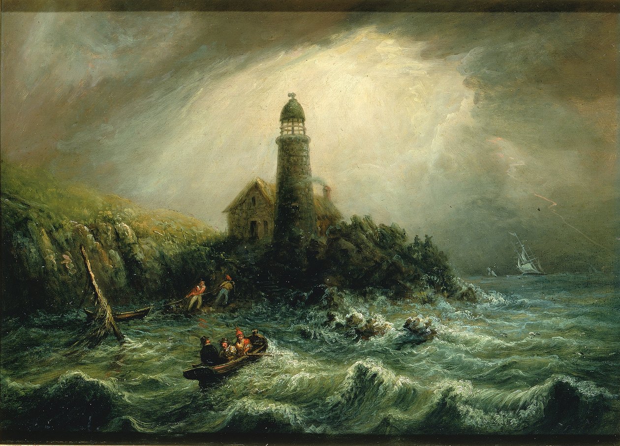 Vue sur le phare du Cap Poge - Charles Hubbard