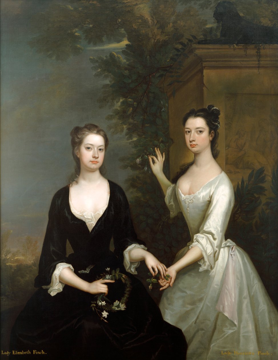 Lady Elizabeth et Lady Henrietta Finch - Charles Jervas
