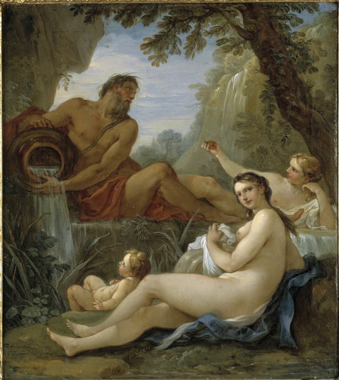 Dieu de la rivière et nymphe du printemps - Charles Joseph Natoire