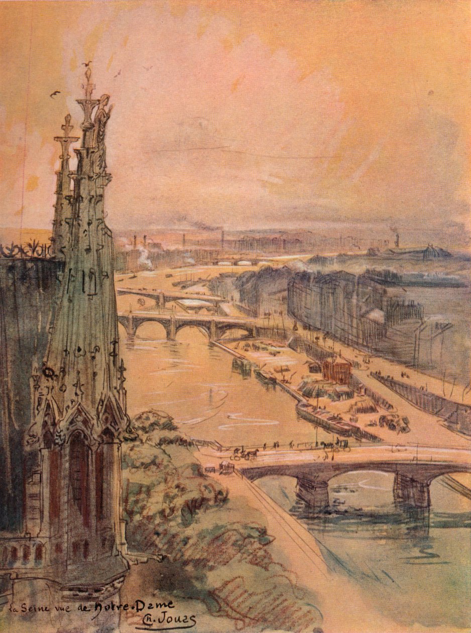 La Seine vue de Notre-Dame, 1915 - Charles Jouas
