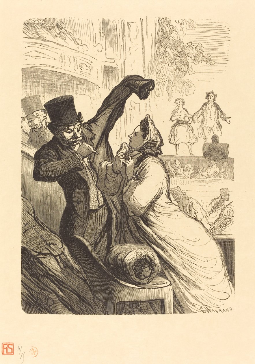 Le couplet final - Charles Maurand after Honoré Daumier